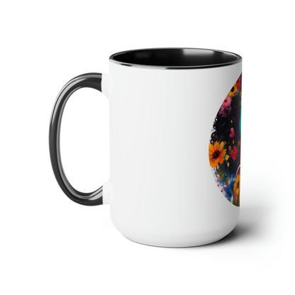 For the Love of Music Two-Tone Coffee Mugs, 15oz