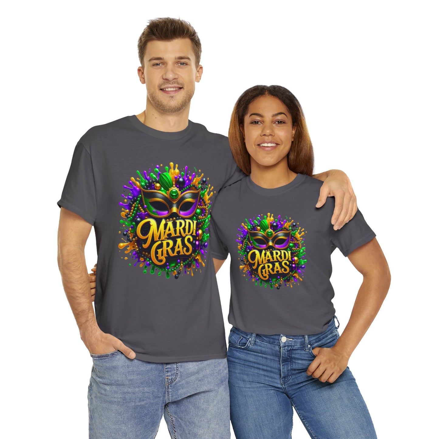 Mardi Gras 2 Unisex Heavy Cotton Tee