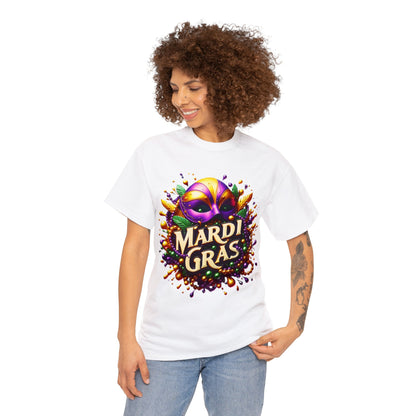 Mardi Gras 3 Unisex Heavy Cotton Tee