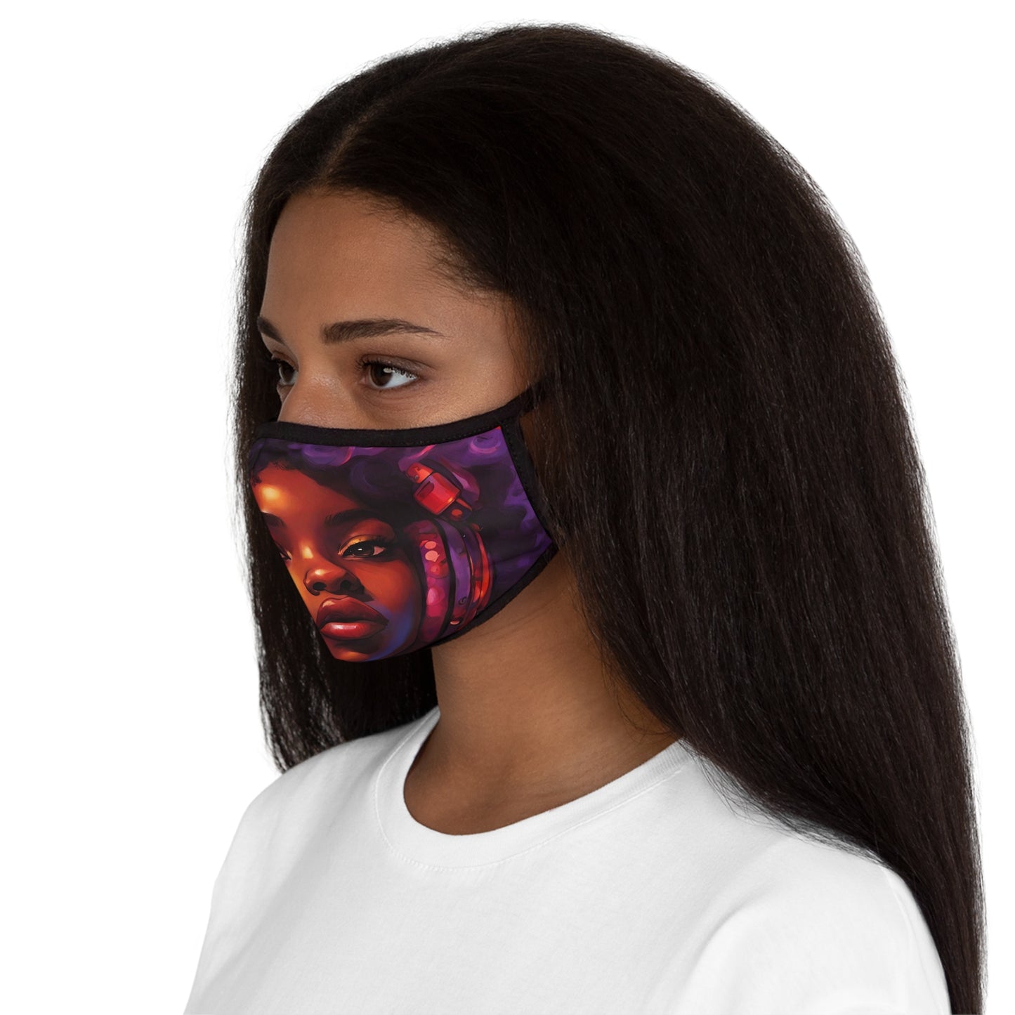 Musically Inclined - Fitted Polyester Face Mask