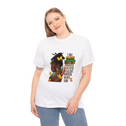 Black History Queen Unisex Heavy Cotton Tee