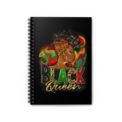 Black Queen Spiral Mini Notebook - Ruled Line