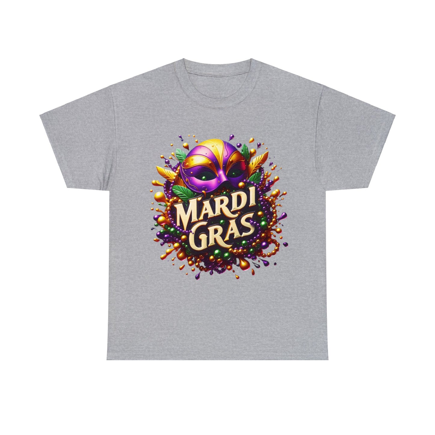 Mardi Gras 3 Unisex Heavy Cotton Tee