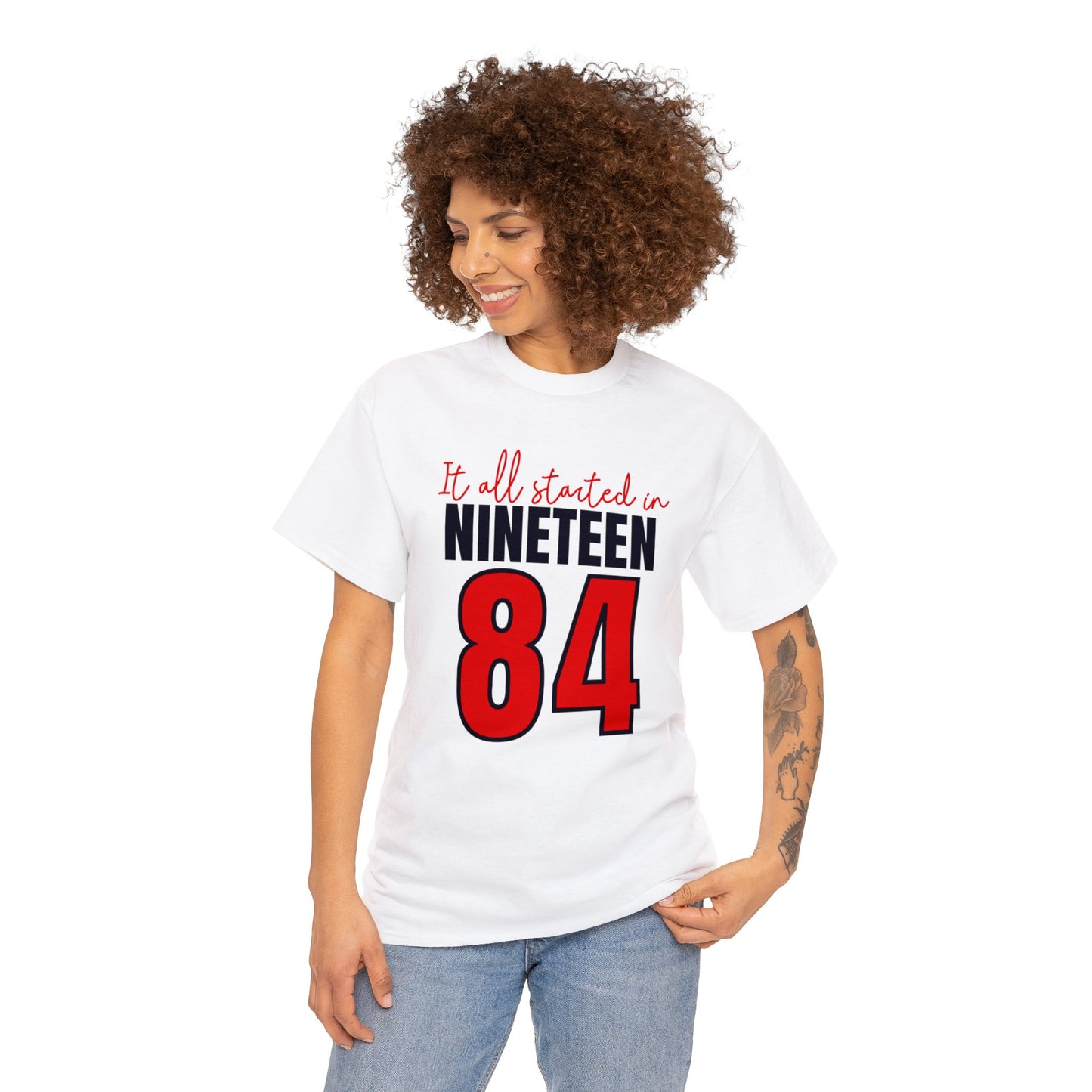 It All Started in 1984 Unisex Heavy Cotton Tee