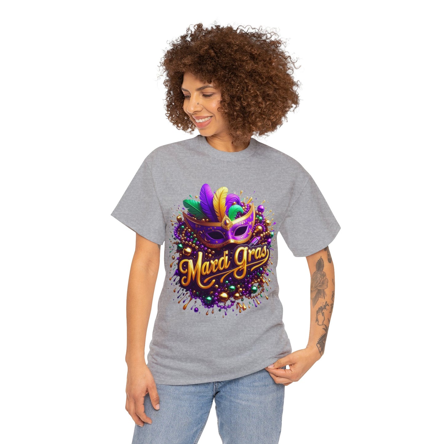 Mardi Gras 4 Unisex Heavy Cotton Tee