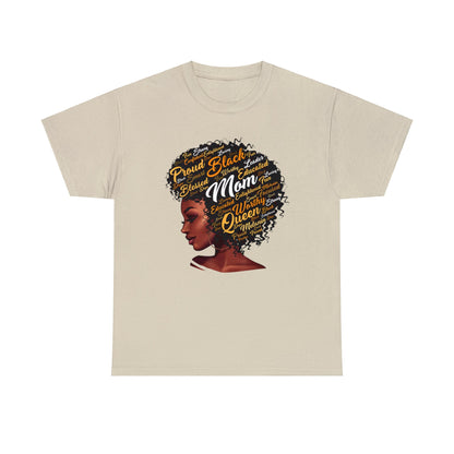 Black Mom Unisex Heavy Cotton Tee