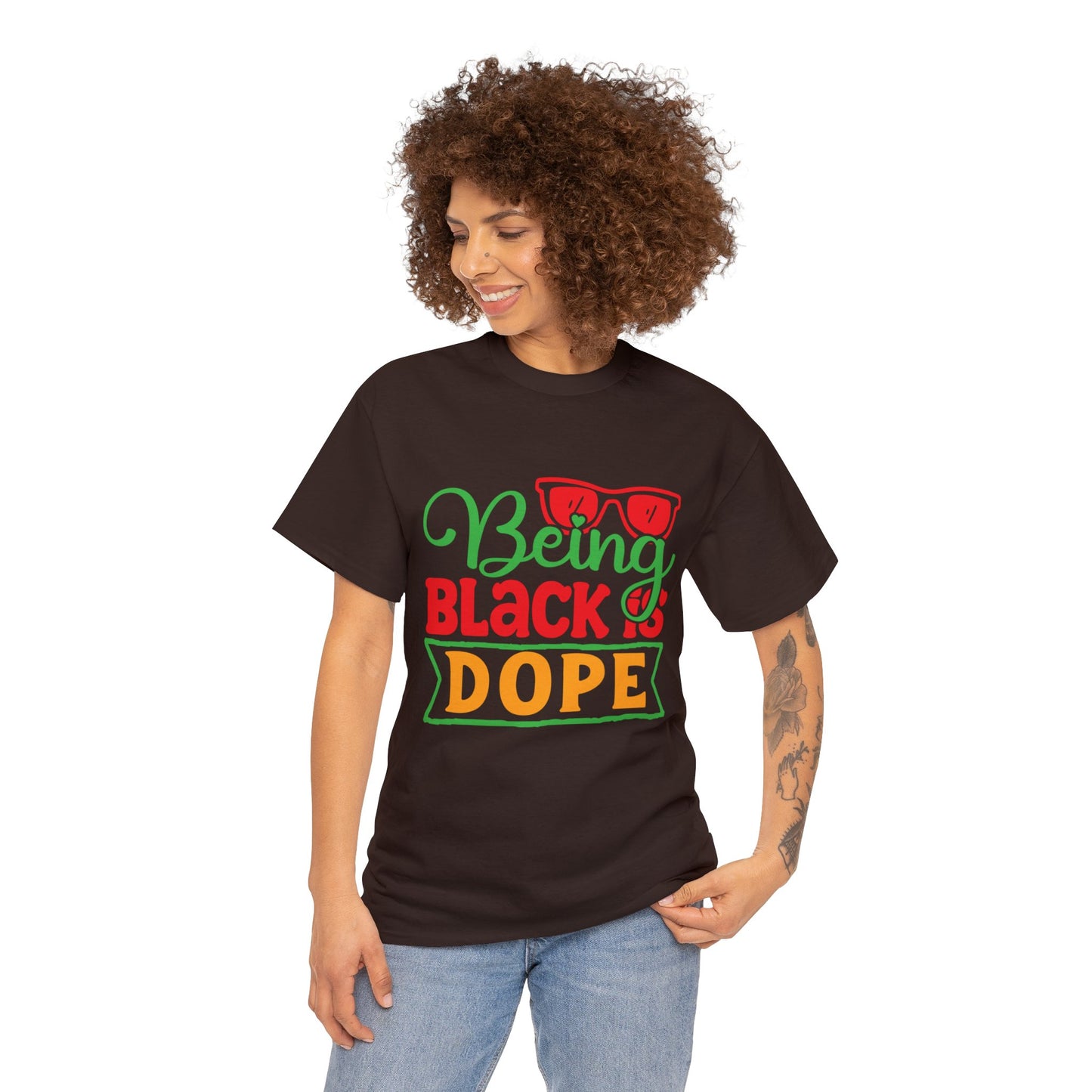 Being Black is Dope Unisex Heavy Cotton Tee