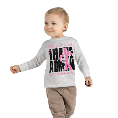 MLK Jr Girl  Toddler Long Sleeve Tee