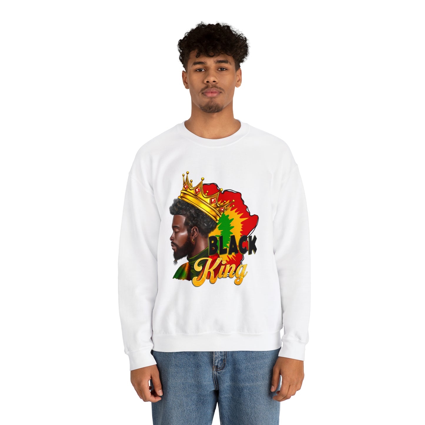 Black King Unisex Heavy Blend™ Crewneck Sweatshirt