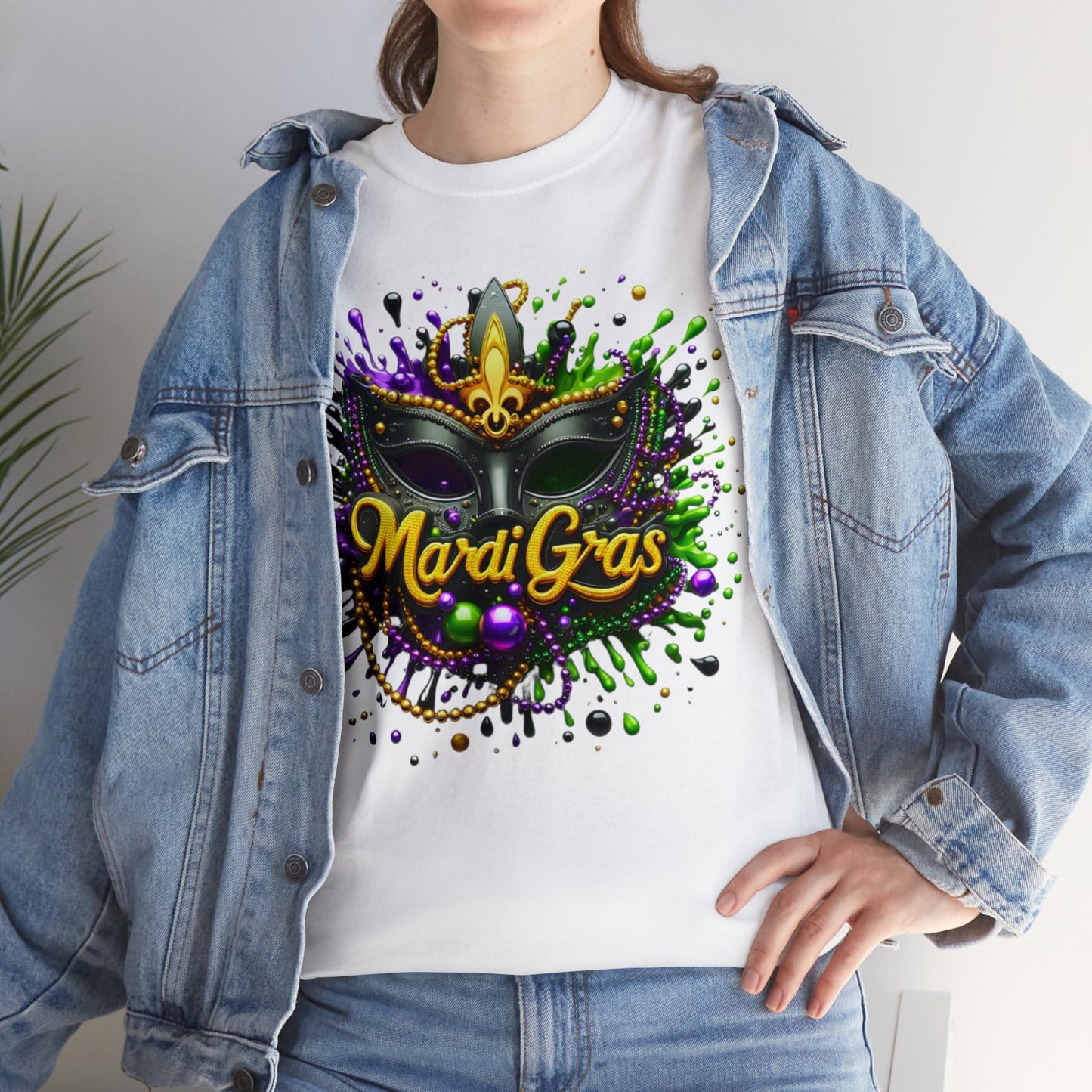 Mardi Gras 1 Unisex Heavy Cotton Tee