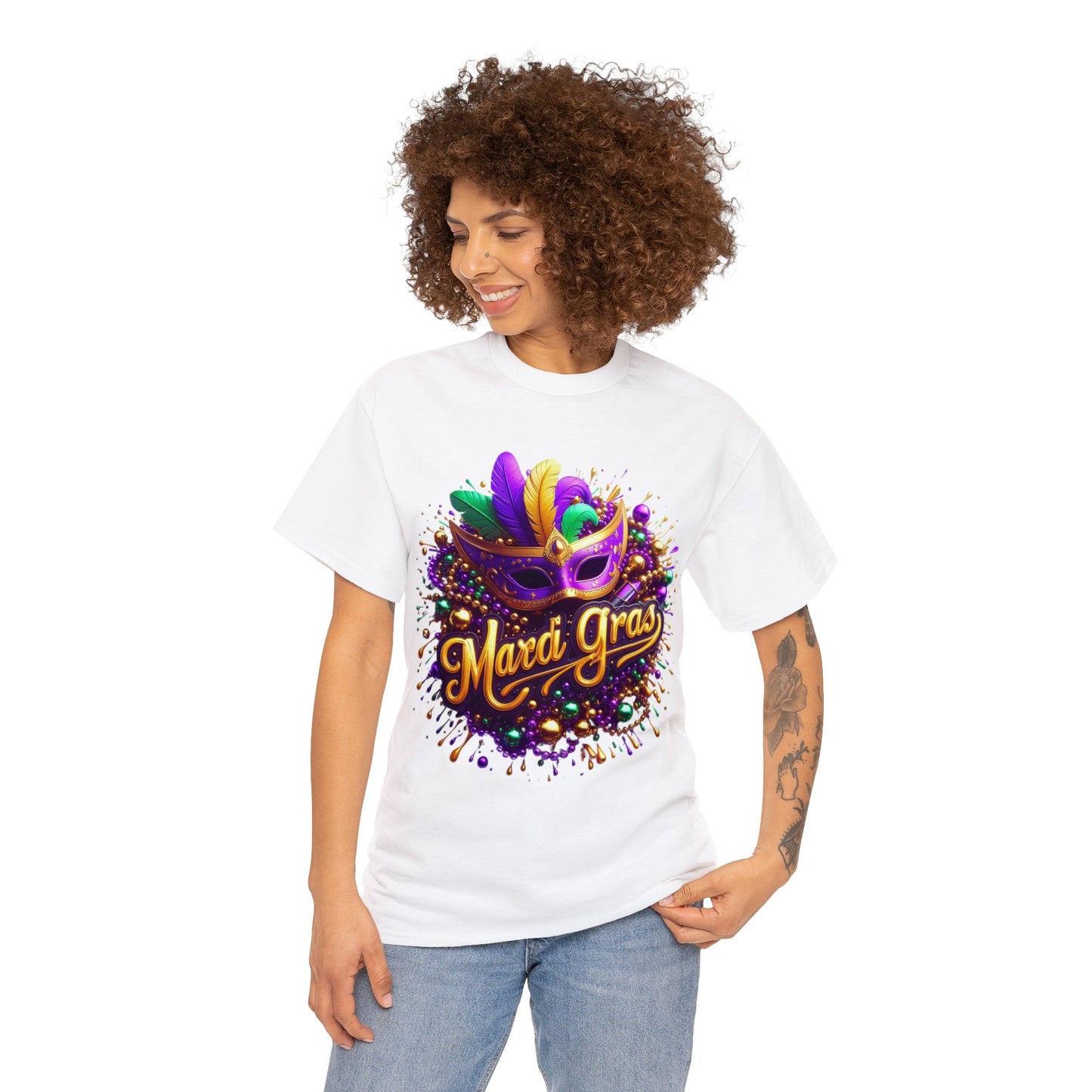 Mardi Gras 4 Unisex Heavy Cotton Tee