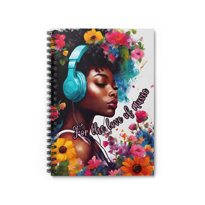 For the Love of Music Spiral Mini Notebook - Ruled Line