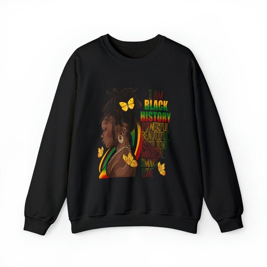 Black History Queen Unisex Heavy Blend™ Crewneck Sweatshirt