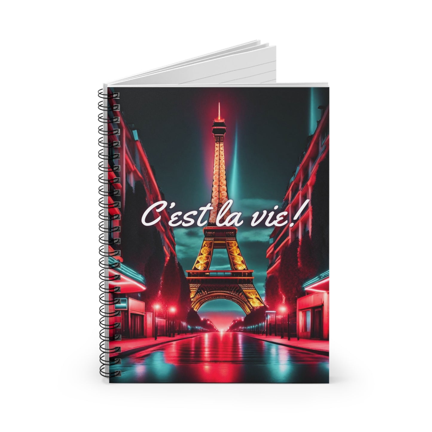 C'est la Vie Spiral Mini Notebook - Ruled Line