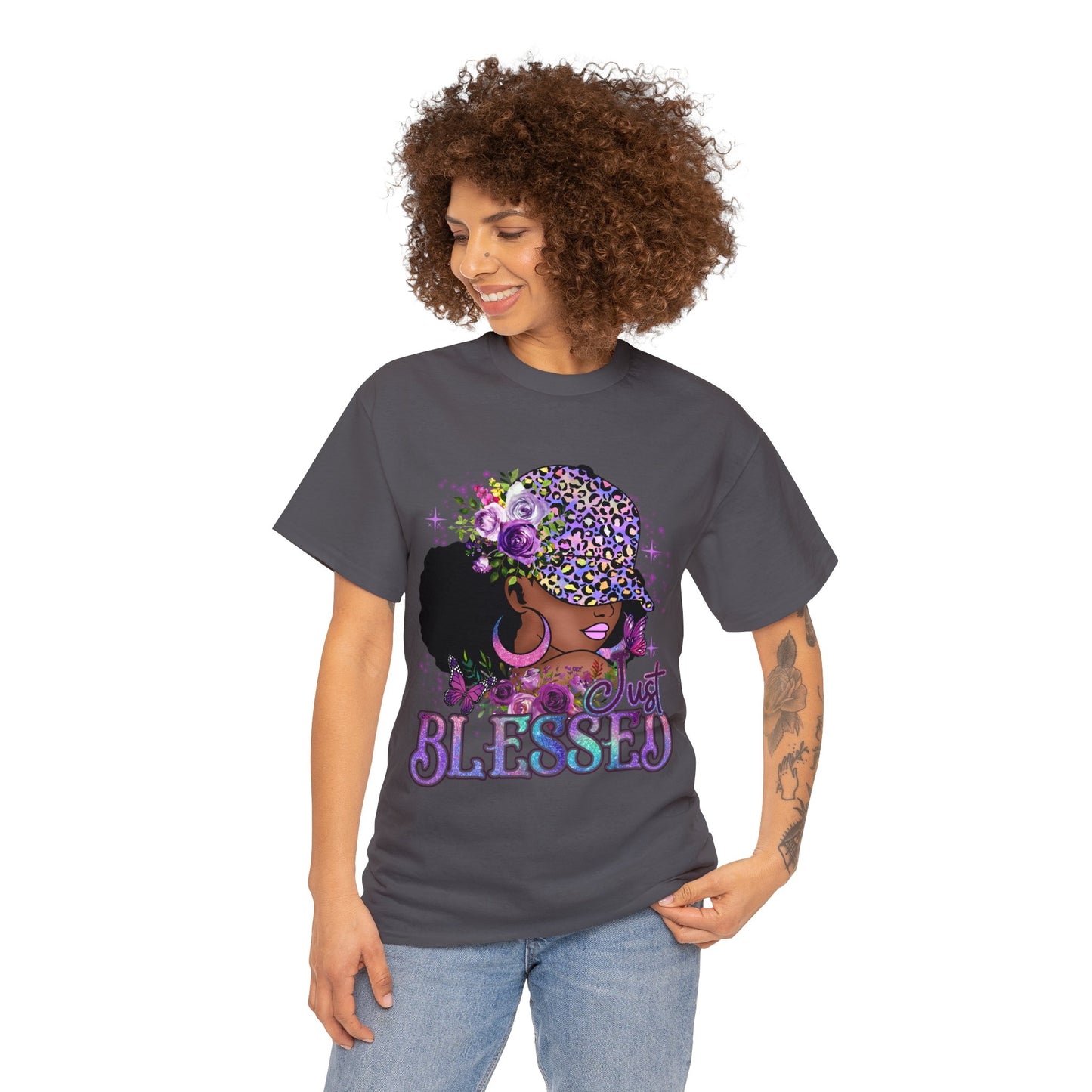 Just Blessed Unisex Heavy Cotton Tee