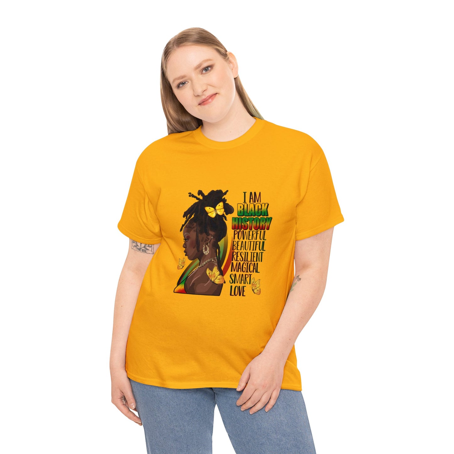 Black History Queen Unisex Heavy Cotton Tee