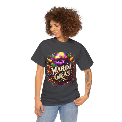 Mardi Gras 3 Unisex Heavy Cotton Tee