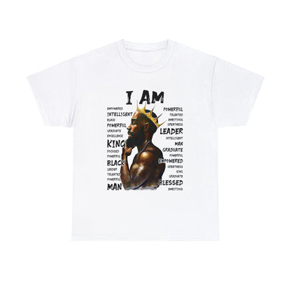 King - I AM Unisex Heavy Cotton Tee