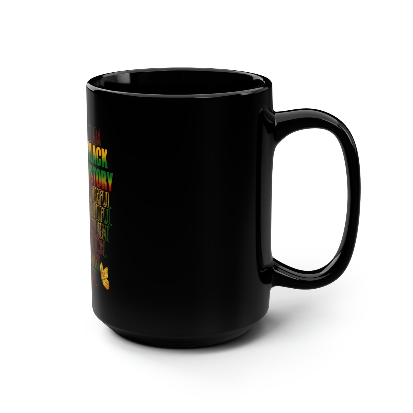 Black History Queen Black Mug, 15oz