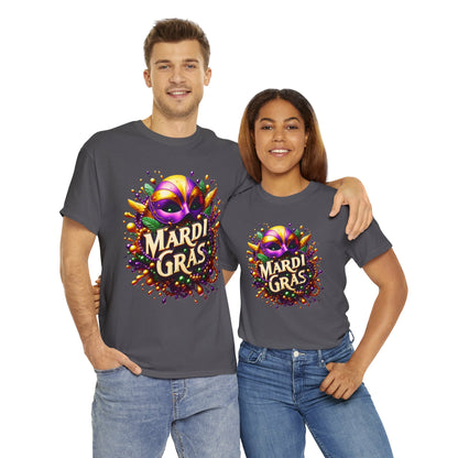 Mardi Gras 3 Unisex Heavy Cotton Tee