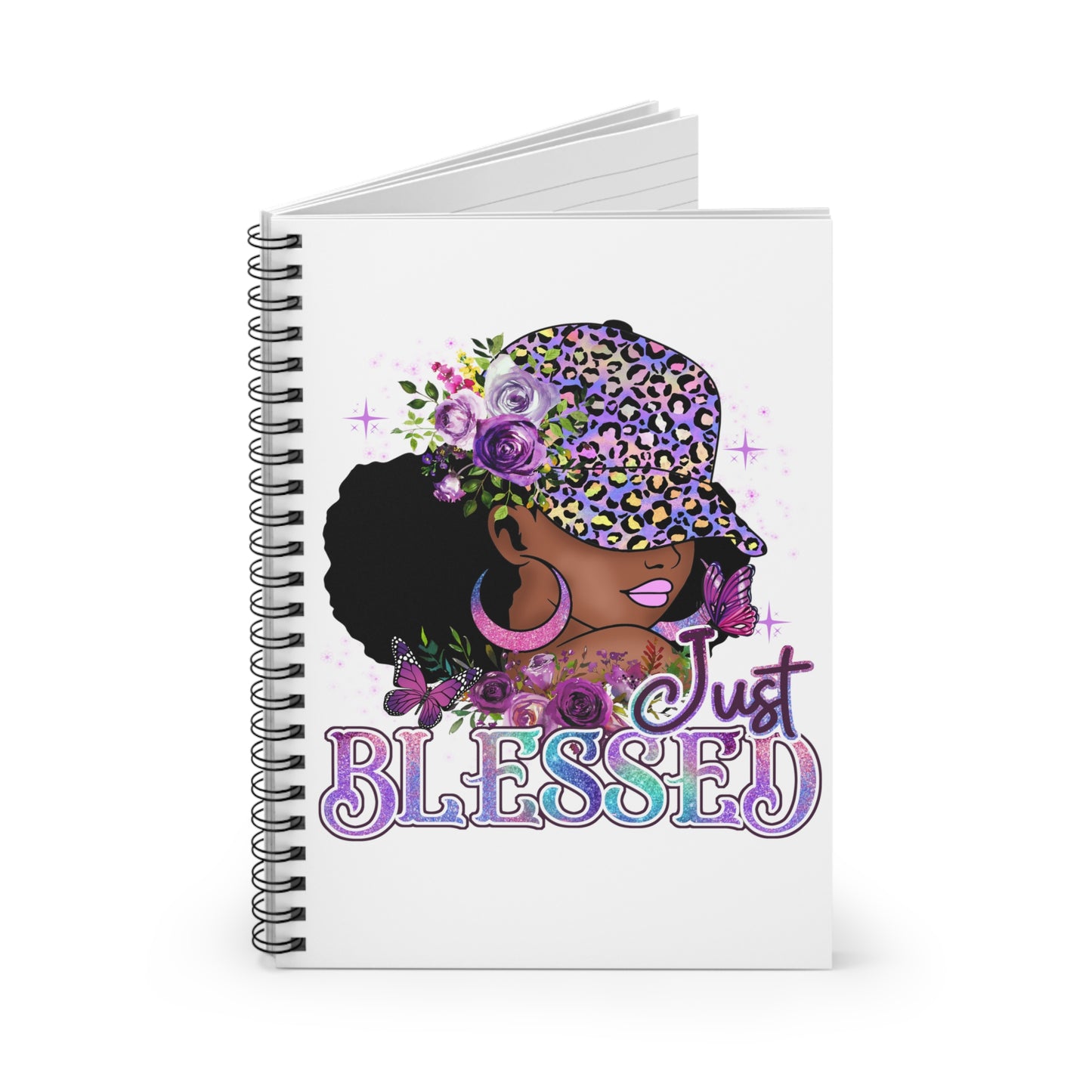 Just Blessed Spiral Mini Notebook - Ruled Line