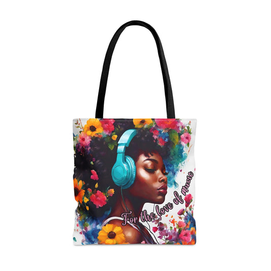 For the Love of Music Tote Bag (AOP)