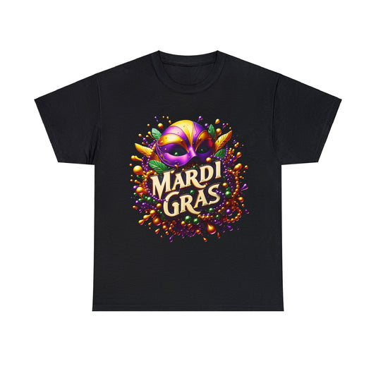 Mardi Gras 3 Unisex Heavy Cotton Tee