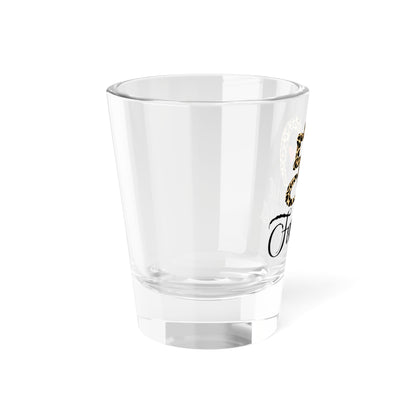 50 and Fabulous Leopard Shot Glass, 1.5oz