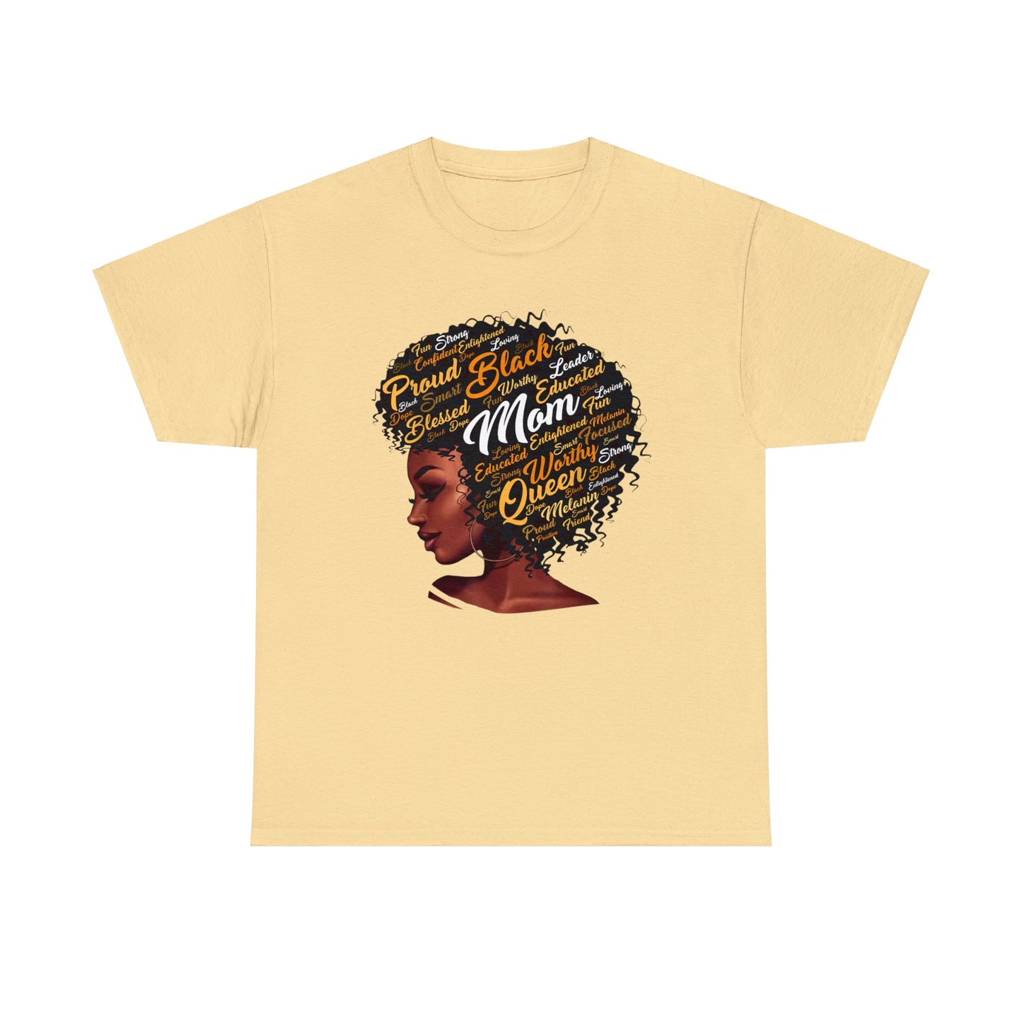 Black Mom Unisex Heavy Cotton Tee