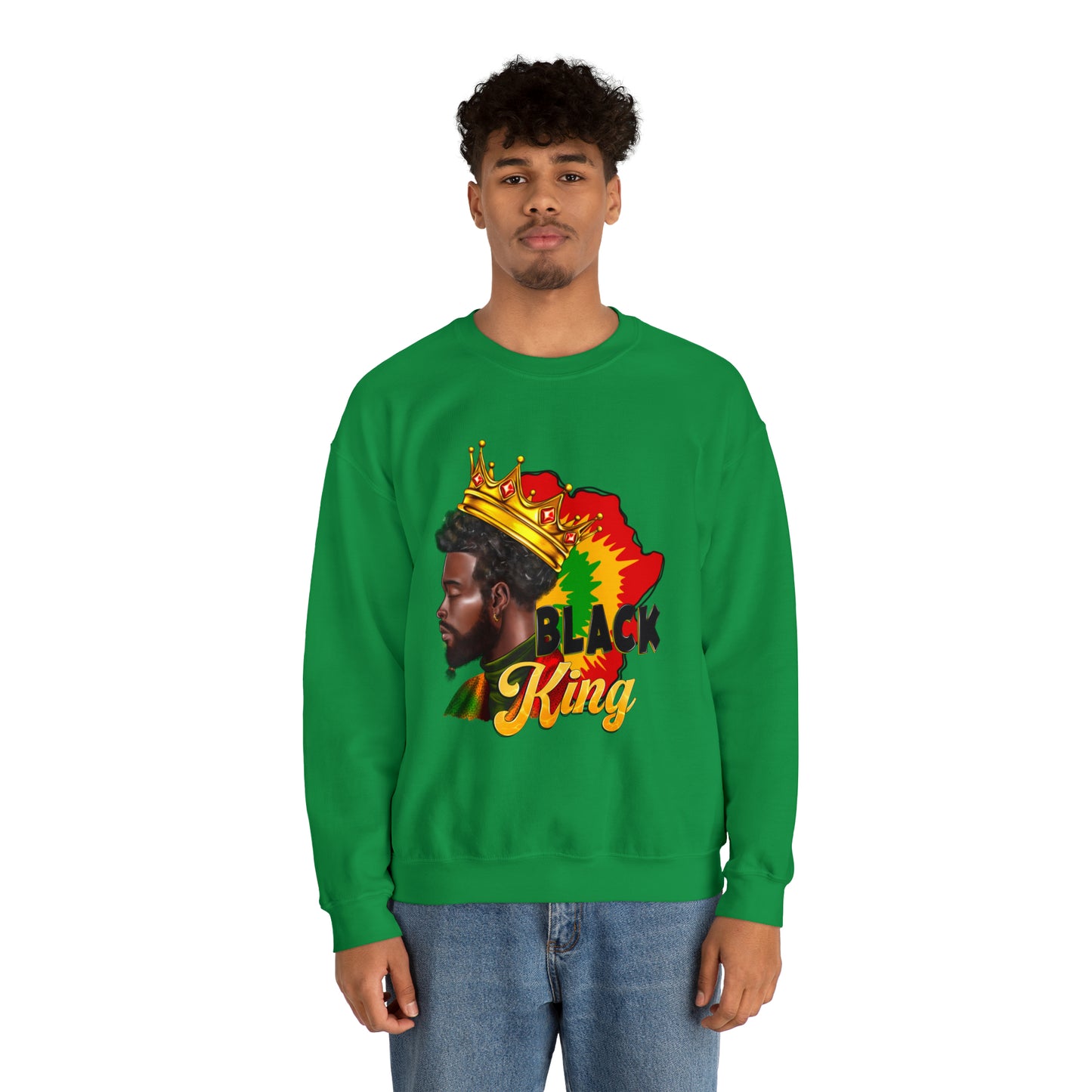 Black King Unisex Heavy Blend™ Crewneck Sweatshirt