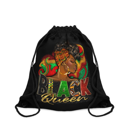 Black Queen Drawstring Bag