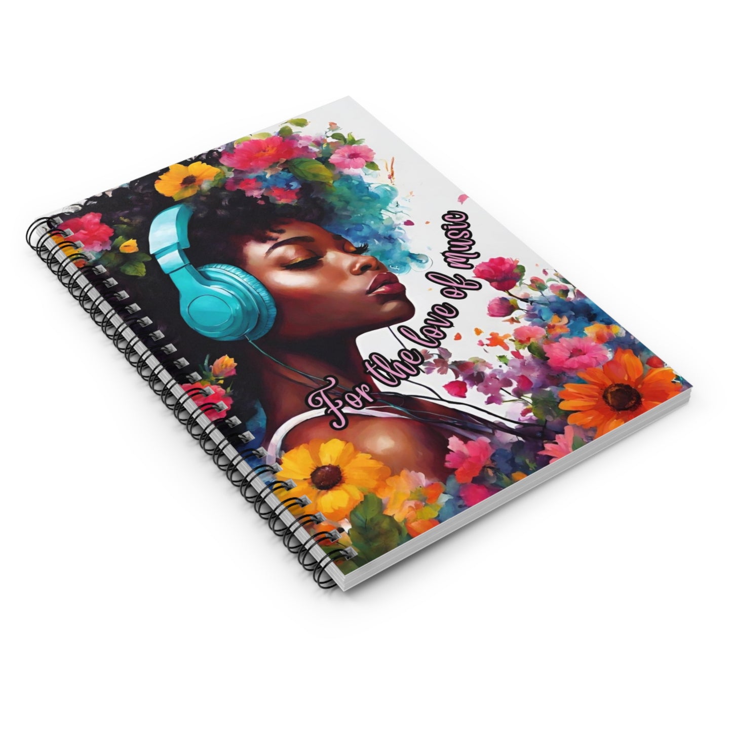 For the Love of Music Spiral Mini Notebook - Ruled Line