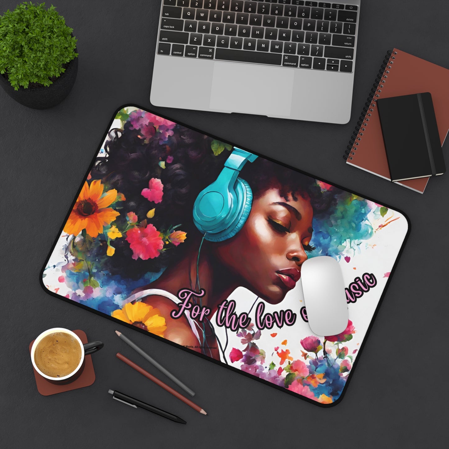 For the Love of Music Desk Mat