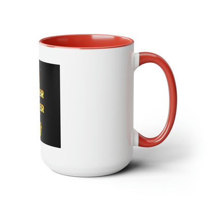 Father Leader King Two-Tone Coffee Mugs, 15oz