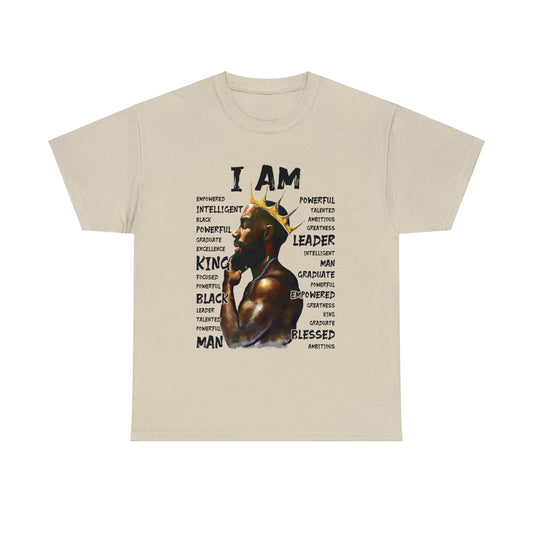 King - I AM Unisex Heavy Cotton Tee