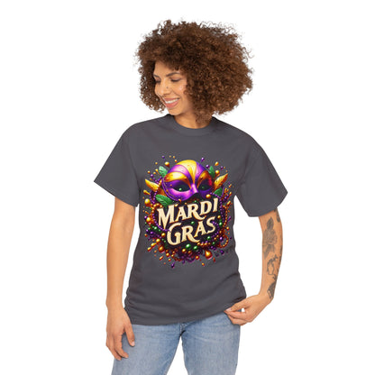 Mardi Gras 3 Unisex Heavy Cotton Tee