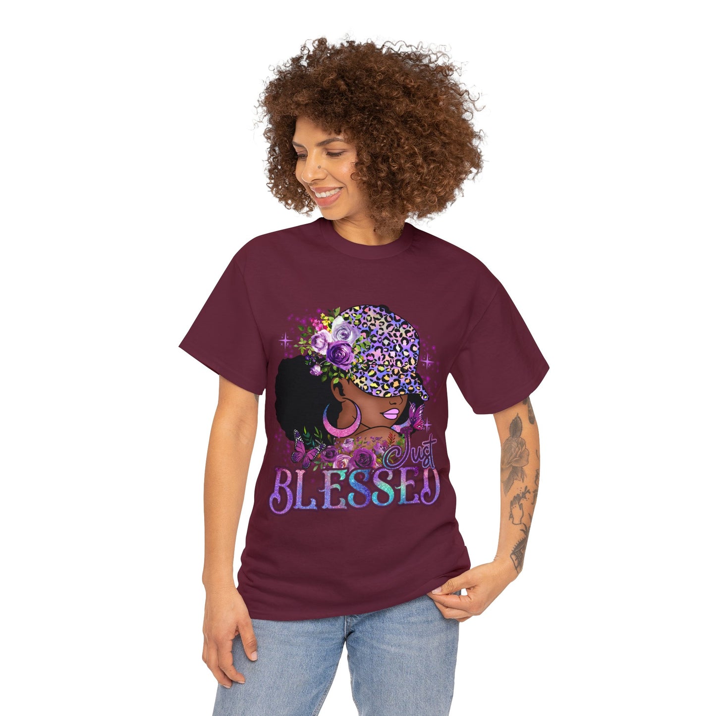 Just Blessed Unisex Heavy Cotton Tee