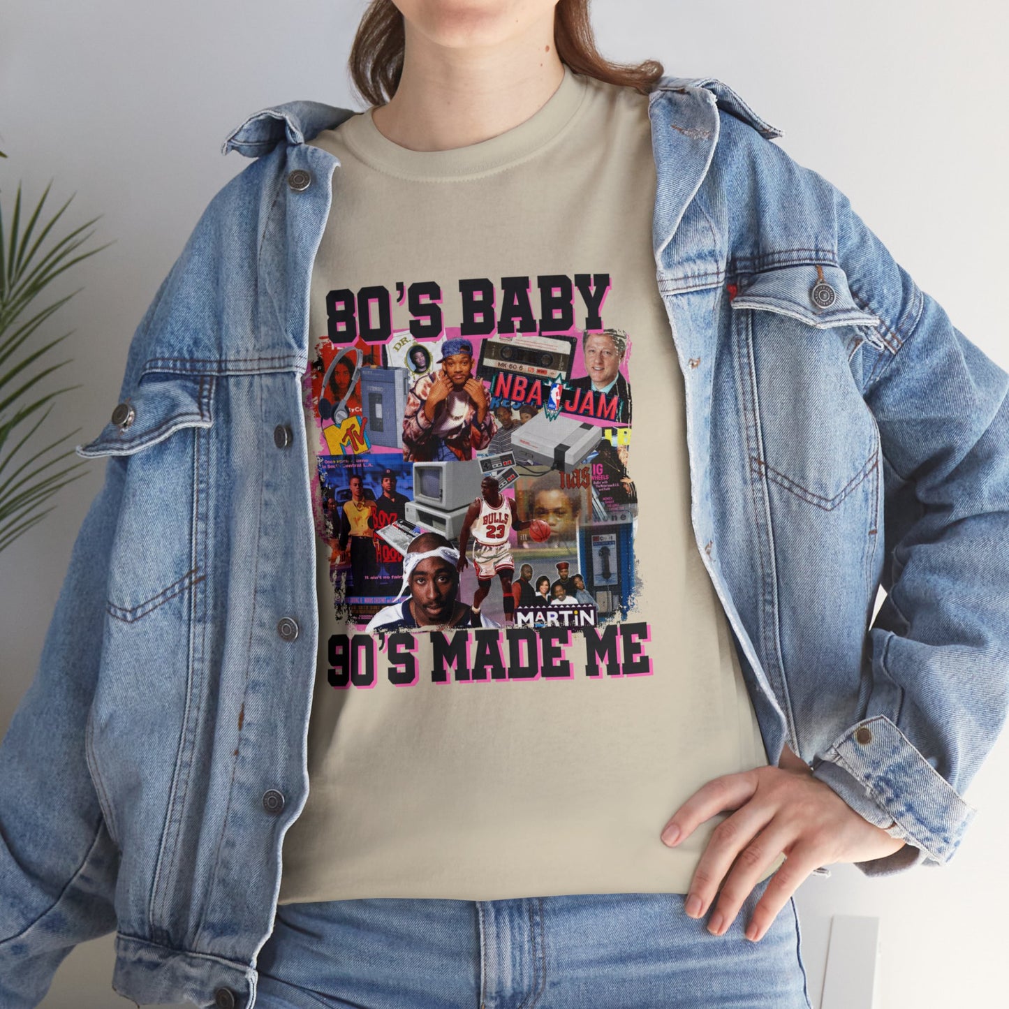 80s Baby 90s Made Me Unisex Heavy Cotton Tee