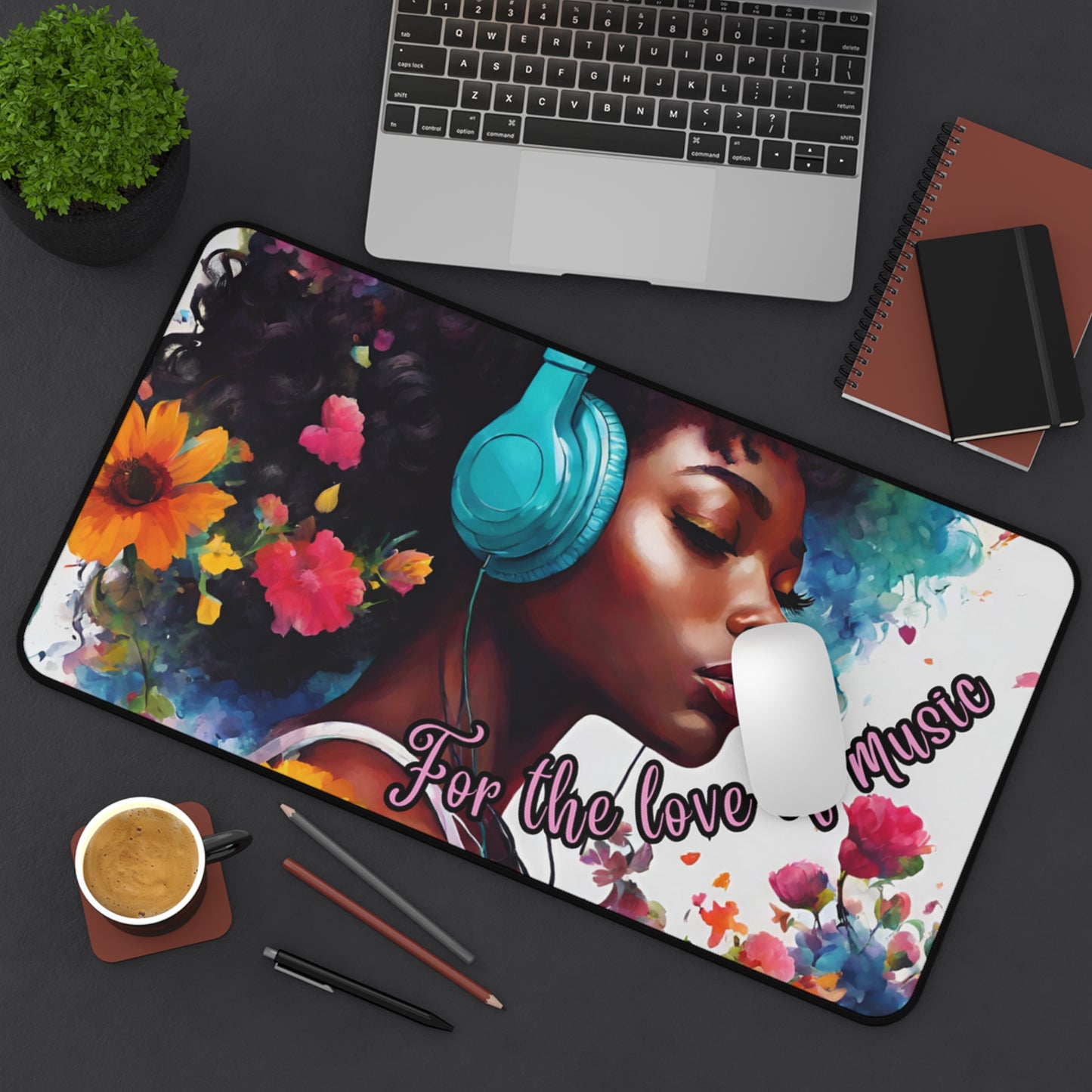 For the Love of Music Desk Mat