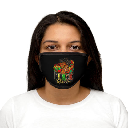 Black Queen Mixed-Fabric Face Mask