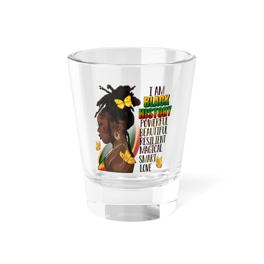 Black History Queen Shot Glass, 1.5oz