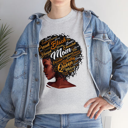 Black Mom Unisex Heavy Cotton Tee