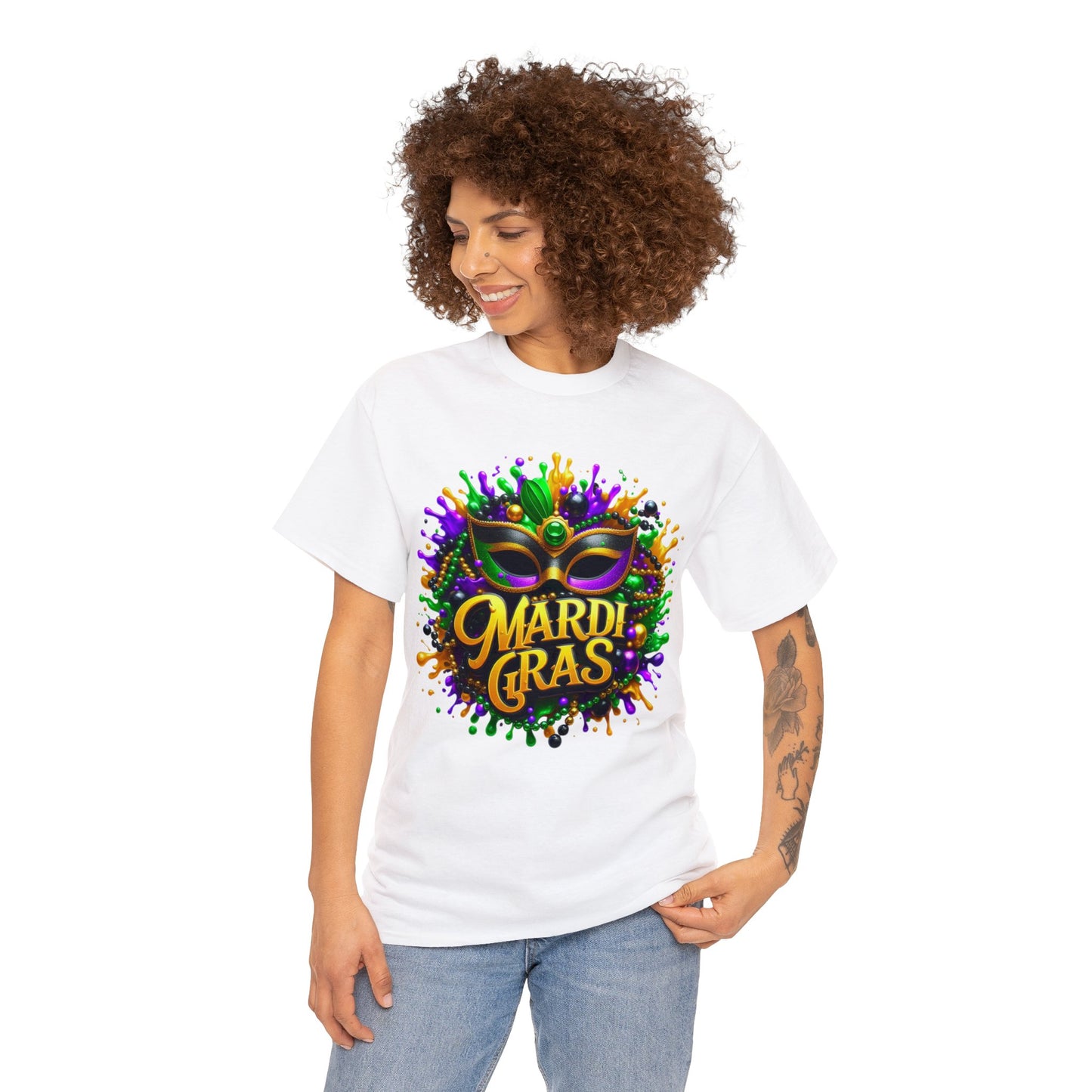 Mardi Gras 2 Unisex Heavy Cotton Tee