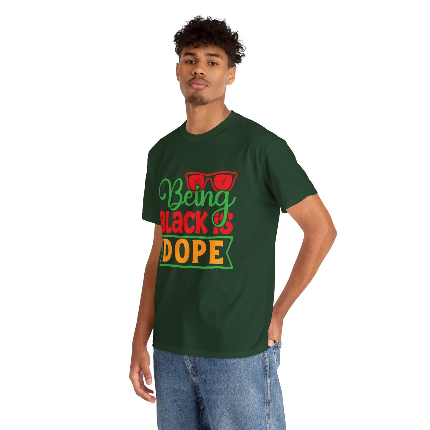 Being Black is Dope Unisex Heavy Cotton Tee