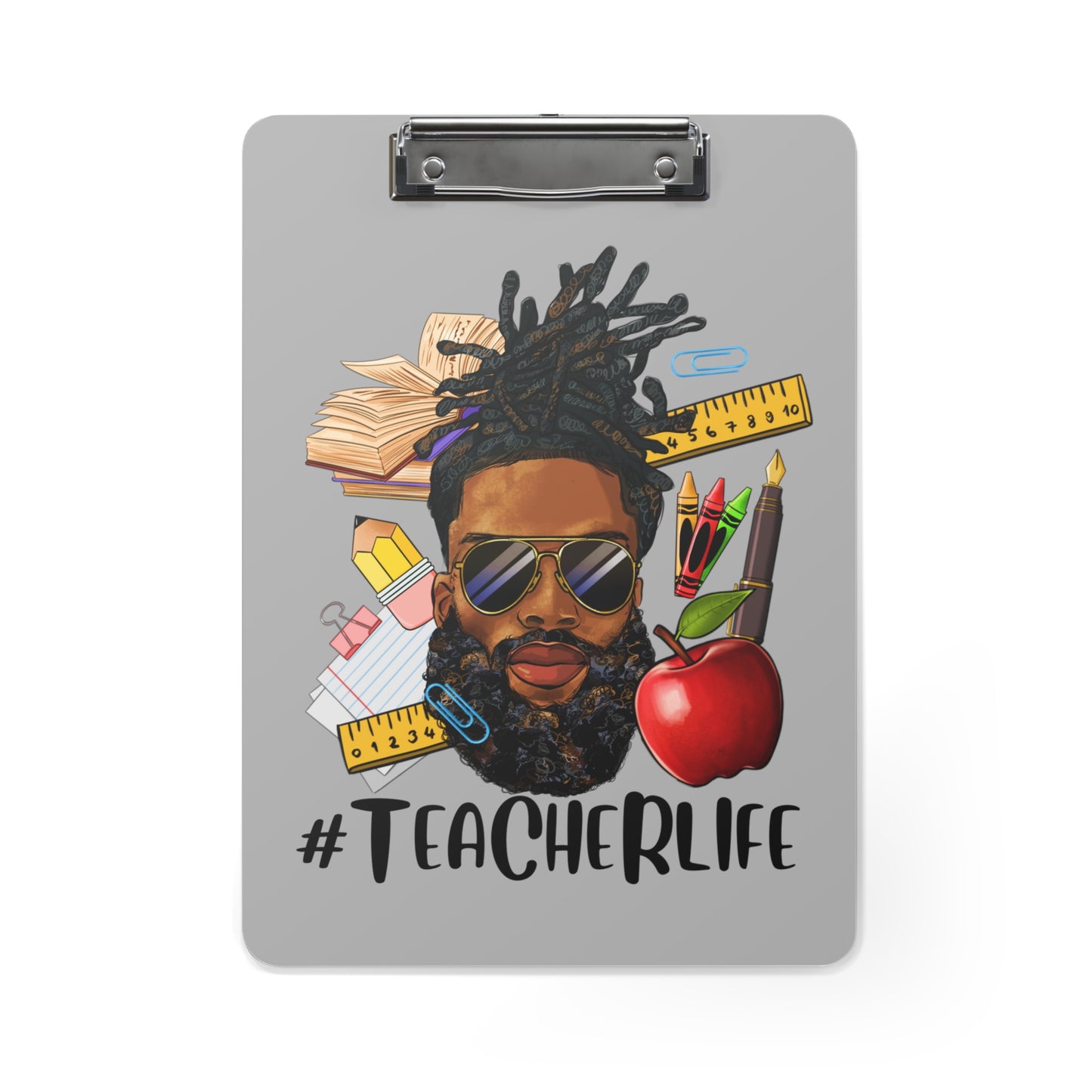 Teacher Life Male Clipboard