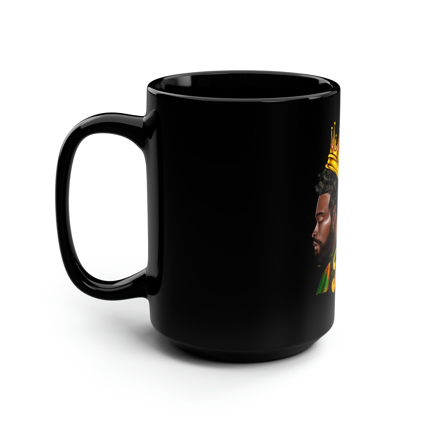 Black King Black Mug, 15oz