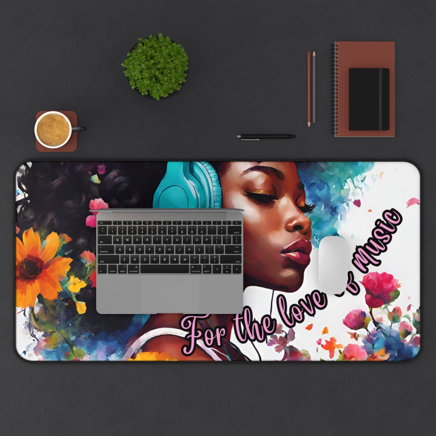 For the Love of Music Desk Mat