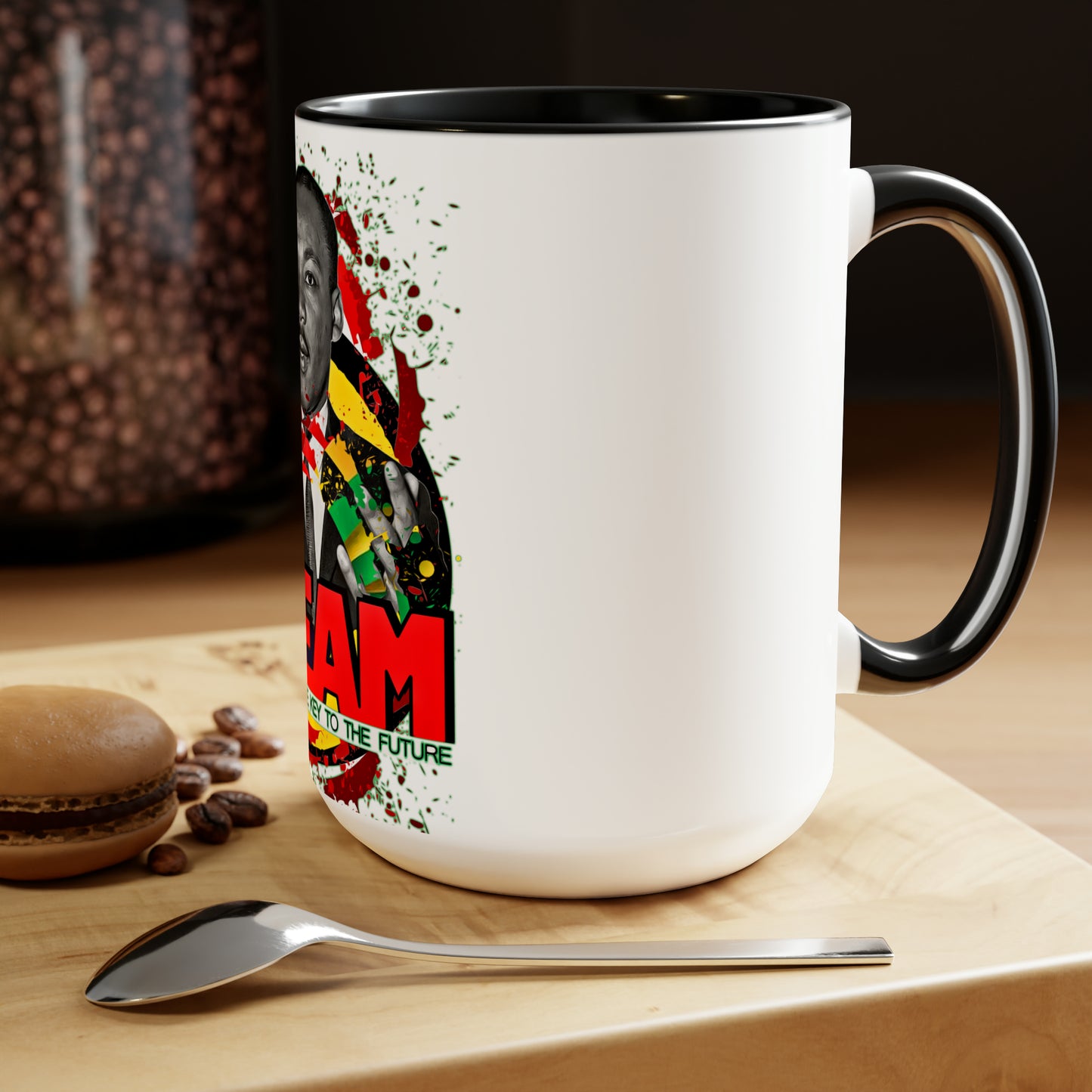 MLK Jr Two-Tone Coffee Mugs, 15oz