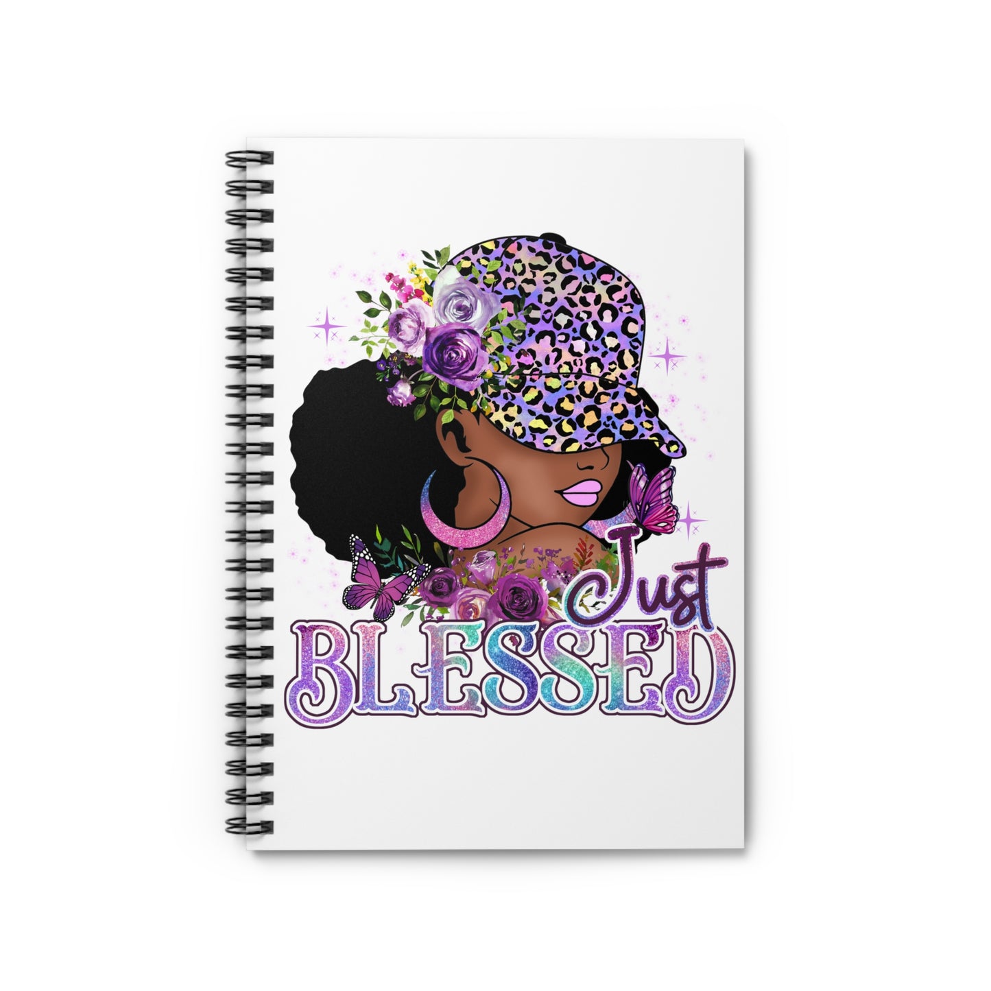 Just Blessed Spiral Mini Notebook - Ruled Line