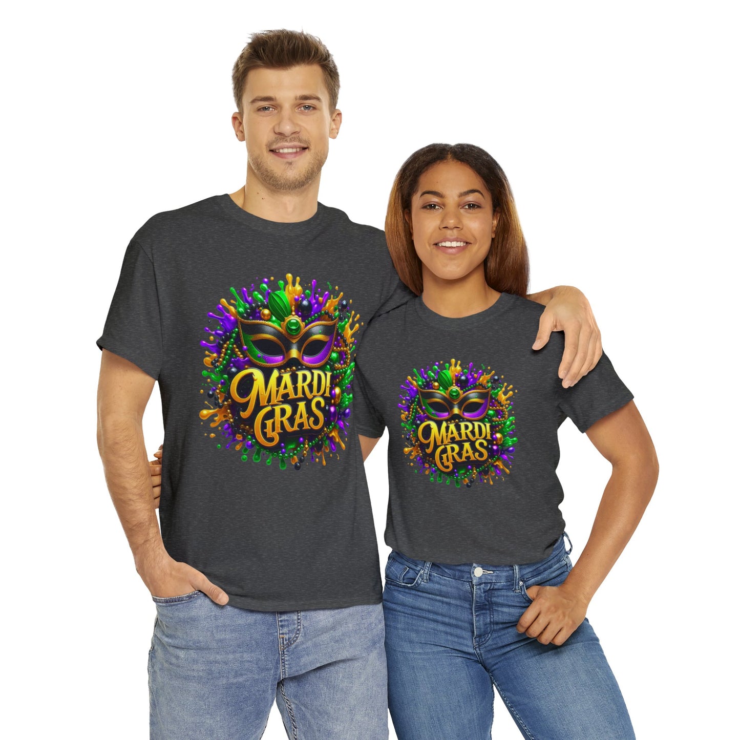 Mardi Gras 2 Unisex Heavy Cotton Tee